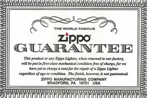 Custom Zippo Lighter Warranty: Lifetime Guarantee Zippo Lighters: Iconic Windproof Lighters, History & Collectibles Custom Zippo Lighter Warranty: Lifetime Guarantee | Zippo Lighters: Iconic Windproof Lighters, History & Collectibles