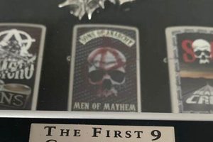 Own SOA First 9 Zippo Lighters Collection |