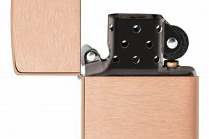 Classic Copper Zippo Lighter: Black Insert |