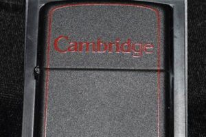 Vintage Cambridge Zippo: Black & Red Collectibles |