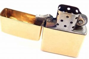 Gold Zippo Lighter For Sale |