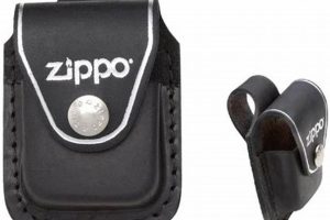 Genuine Black Zippo Leather Pouches & Cases |