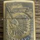 Vintage 2000 Brass Indian Chief Zippo: A Collector's Item |