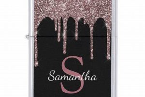 Stylish Pink Trim Black Zippo Lighters |