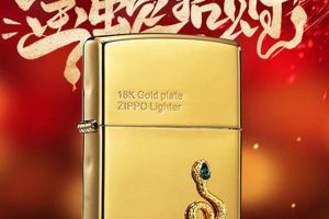 Gold Snake Zippo Lighter |