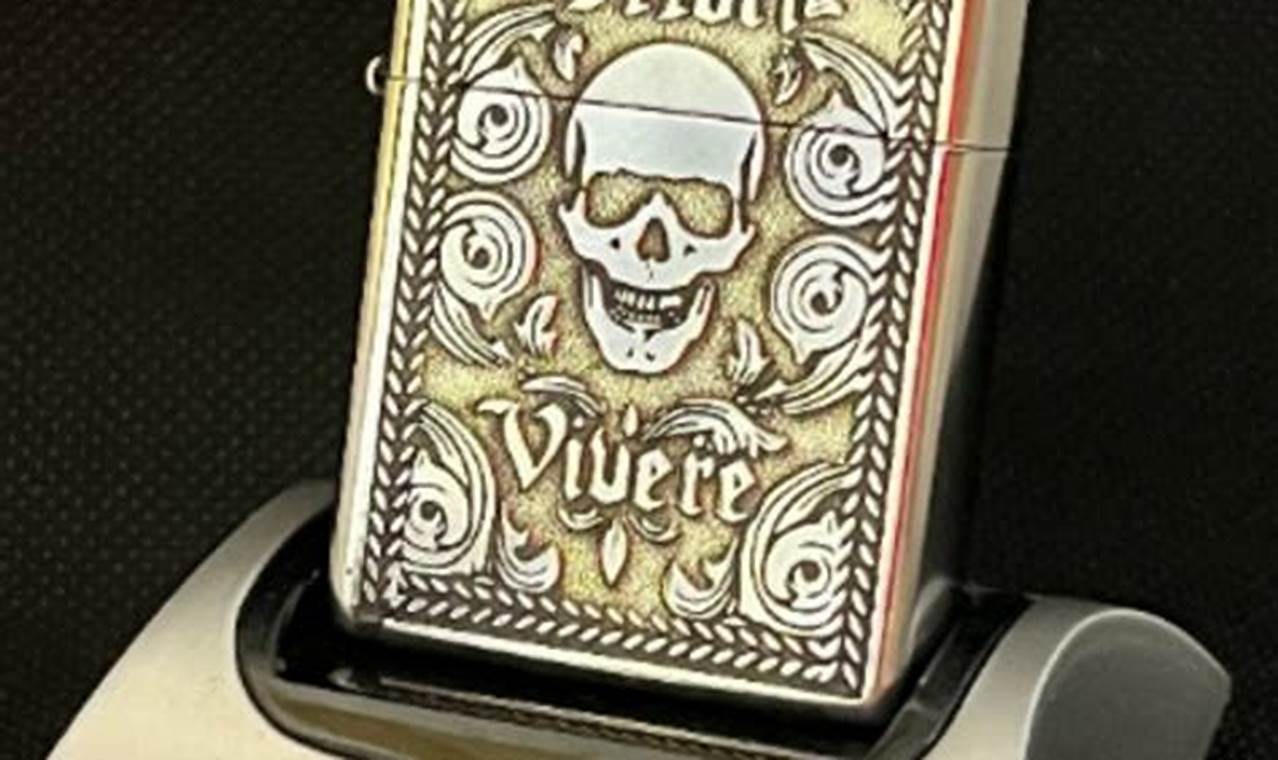 Custom Engraved Memento Mori Zippo Lighters |
