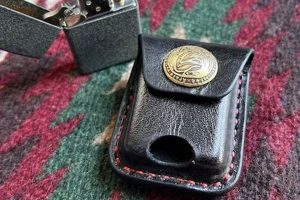 Personalized Custom Leather Zippo Cases & Holders |