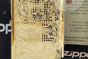 Gold Plated Cross Zippo |