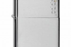 Engraved Chrome Zippo Lighter |