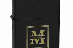 Custom Black Matte Zippo Engraving & Design |