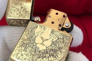 Gold Lion Zippo Lighter |