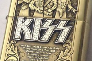 Gold Kiss Zippo Lighter |