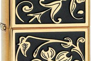 Gold Floral Flourish Zippo |