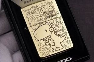 Gold Dinosaur Zippo |