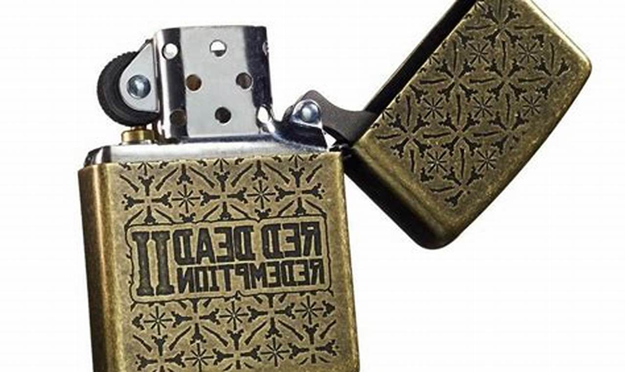 Custom Brass Zippo Lighter: Red Dead Redemption Edition |