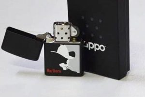 Cool Black Ice Zippo Lighters & Marlboro Collectibles |