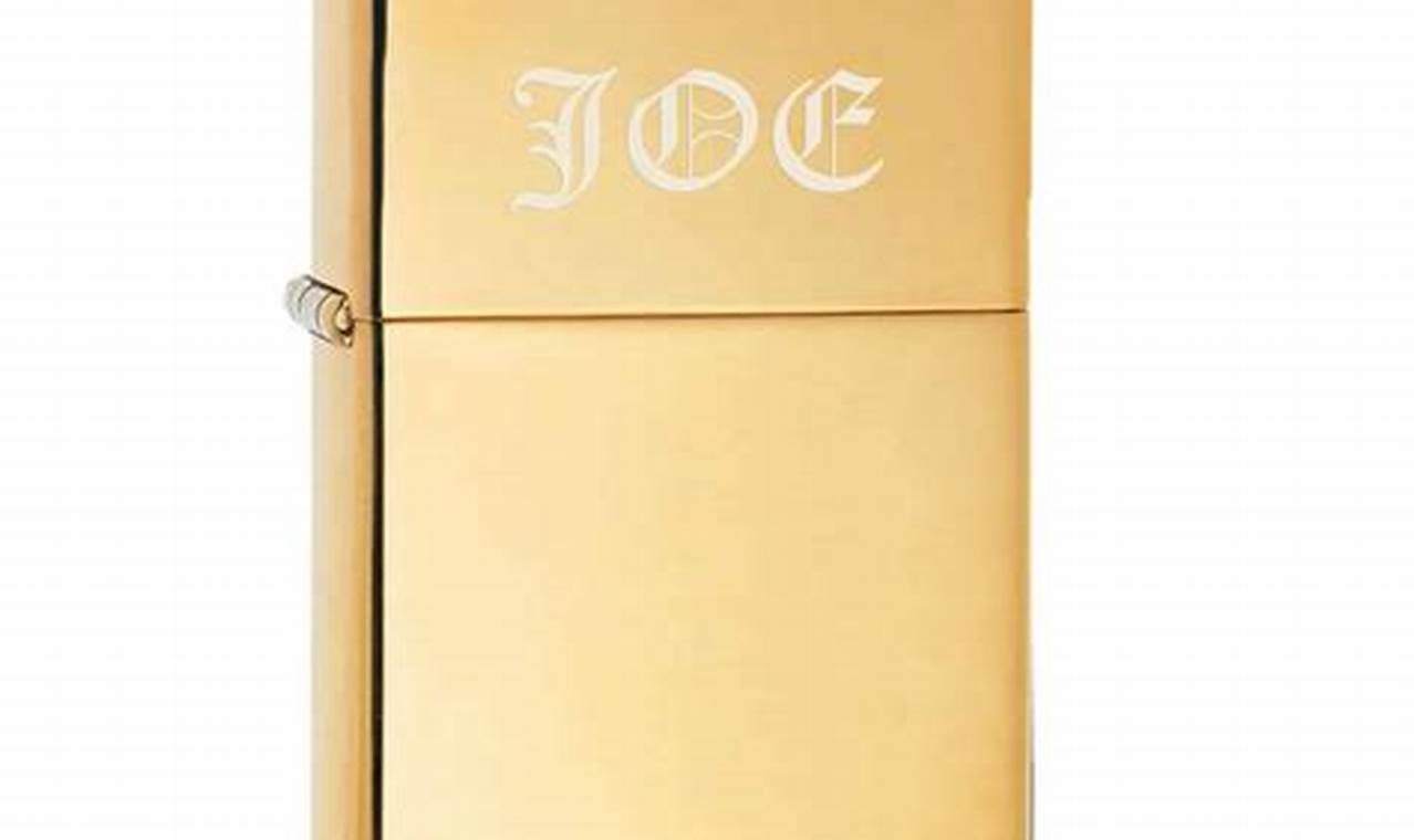 Custom Brass Zippo Lighter Photo Engraving Services |