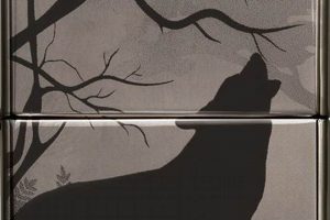 Black Ice Wolf Zippo Lighter |