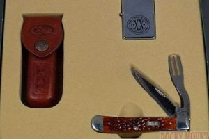 Vintage Case 6254 Knife & Zippo Lighter Set |