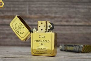Premium Fancy Gold Zippo Lighters &amp; Cases |