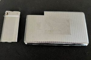 Vintage Gold Zippo Lighter &amp; Case Combo |