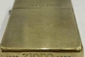 Vintage 1991 Zippo Lighter: Solid Brass Collectible |