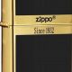 Black Enamel Zippo Gold |