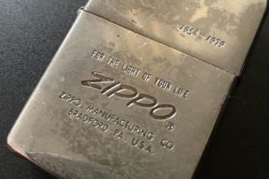 Vintage 1979 Bradford Zippo Lighter: Gold Edition |