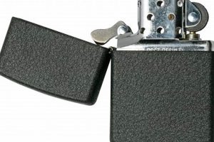 Black Crqckle Zippo |