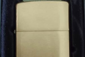 Custom Brushed Armor Zippo Lighters |