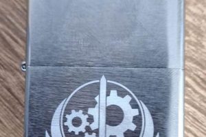 Brotherhood Of Steel Zippo Engraving |