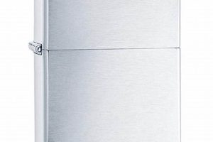 Armor Brushed Chrome Zippo For Engraving |