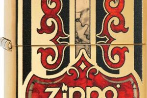 Black And Red Zippo Lighter |