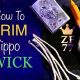 How To Trim Your Zippo Wick |