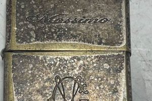Vintage 1996 Mossimo Zippo: Hammered & Engraved |