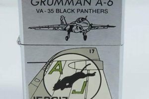 1993 Zippo Grumman A-6 Va-35 Black Panthers Zippo Lighter |