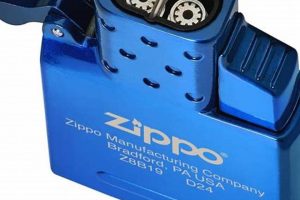 Zippo High Polish Blue Butane Insert - Double Torch Lighter |