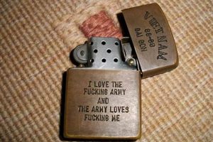 Vintage Vietnam War Zippo Lighters |