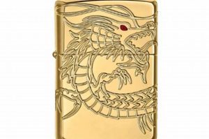 0372-1000 Zippo Dragon Gold Plated |