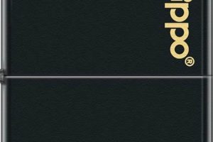 Black Zippo Side View |