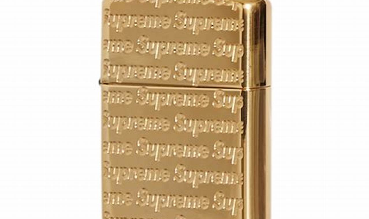 Authentic Supreme Engraved Zippo Lighters |