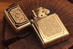 Customs Golden Zippo |
