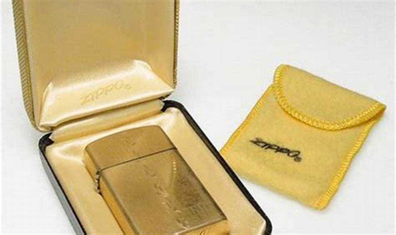 Vintage Zippo 10k Gold Filled Slimline Lighter for Sale |