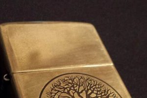 Antique Brass Tree of Life Zippo Lighters |