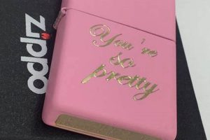 Personalized Pink Zippo Engraved Lighters |