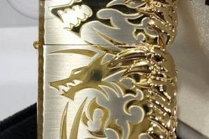 Two Gold Claw Dragon Zippo |