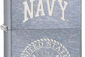 Navy Engraved Zippo |