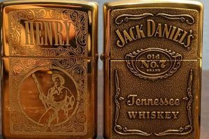 Vintage Brass Jack Daniel's Zippo Lighters |