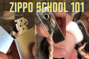 How To Pull The Wick On A Zippo |