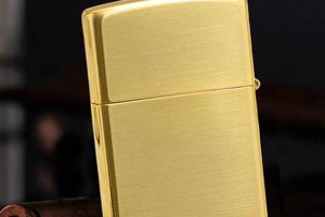 Real Gold Square Zippo Lighter |